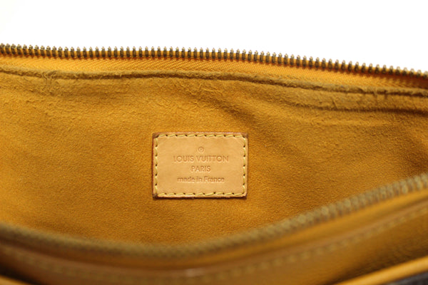 Louis Vuitton Classic Monogram with Safran Leather Pallas MM Handbag