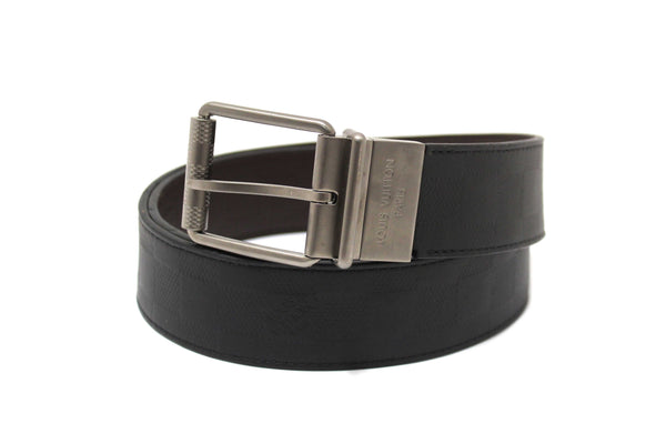 Louis Vuitton Men's Damier Infiniti Reversible Black/Brown Belt 90
