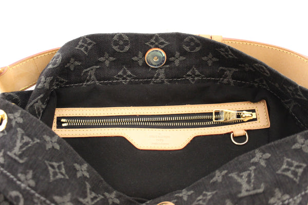 Louis Vuitton Black Monogram Denim Denim Daily PM Hobo Shoulder Bag