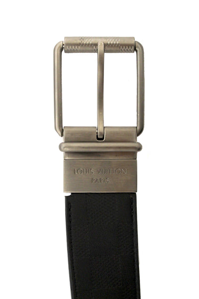 Louis Vuitton Men's Damier Infiniti Reversible Black/Brown Belt 90