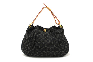 Louis Vuitton Black Monogram Denim Denim Daily PM Hobo Shoulder Bag