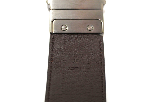 Louis Vuitton Men's Damier Infiniti Reversible Black/Brown Belt 90
