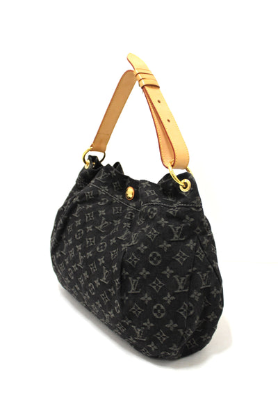 Louis Vuitton Black Monogram Denim Denim Daily PM Hobo Shoulder Bag