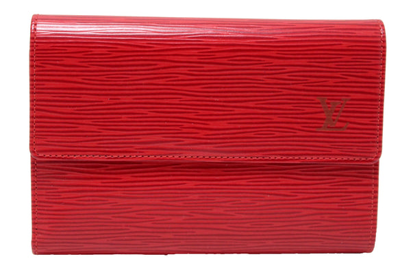 Louis Vuitton Red Epi Leather Alexandra Wallet
