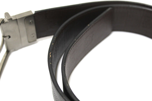 Louis Vuitton Men's Damier Infiniti Reversible Black/Brown Belt 90