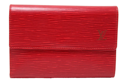 Louis Vuitton Red Epi Leather Alexandra Wallet | Italystation.com - Shop Now at italystation.com