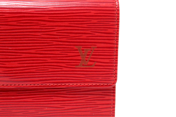 Louis Vuitton Red Epi Leather Alexandra Wallet