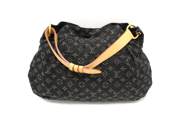 Louis Vuitton Black Monogram Denim Denim Daily PM Hobo Shoulder Bag