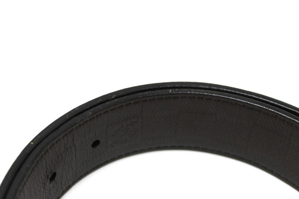 Louis Vuitton Men's Damier Infiniti Reversible Black/Brown Belt 90