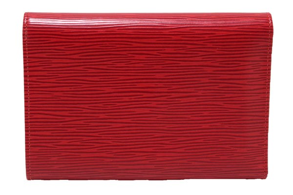 Louis Vuitton Red Epi Leather Alexandra Wallet