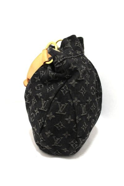 Louis Vuitton Black Monogram Denim Denim Daily PM Hobo Shoulder Bag