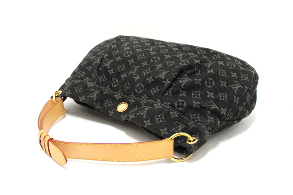 Louis Vuitton Black Monogram Denim Denim Daily PM Hobo Shoulder Bag