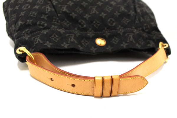 Louis Vuitton Black Monogram Denim Denim Daily PM Hobo Shoulder Bag