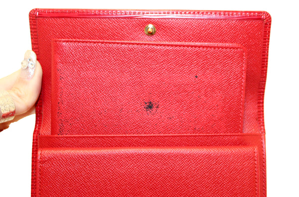 Louis Vuitton Red Epi Leather Alexandra Wallet