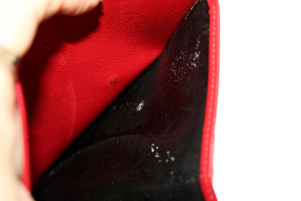 Louis Vuitton Red Epi Leather Alexandra Wallet