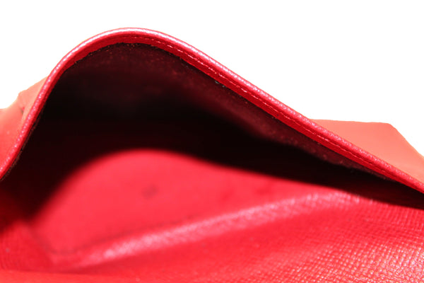 Louis Vuitton Red Epi Leather Alexandra Wallet