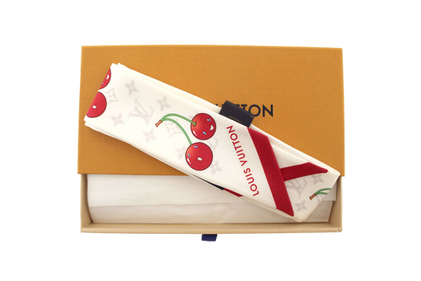 NEW Louis Vuitton White LV x TM Cerise Twilly Bandeau