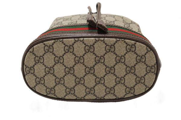 Gucci Brown Ophidia GG Supreme Small Bucket Bag 550621