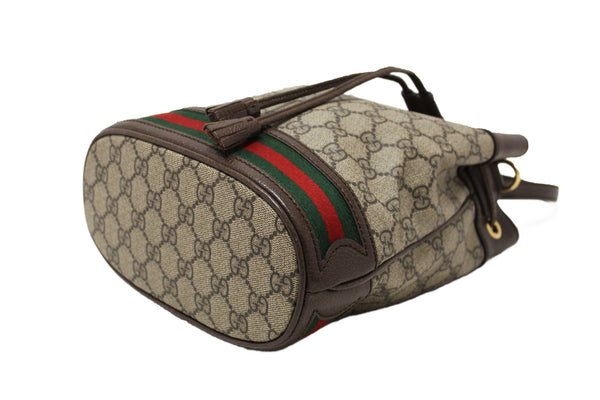 Gucci Brown Ophidia GG Supreme Small Bucket Bag 550621
