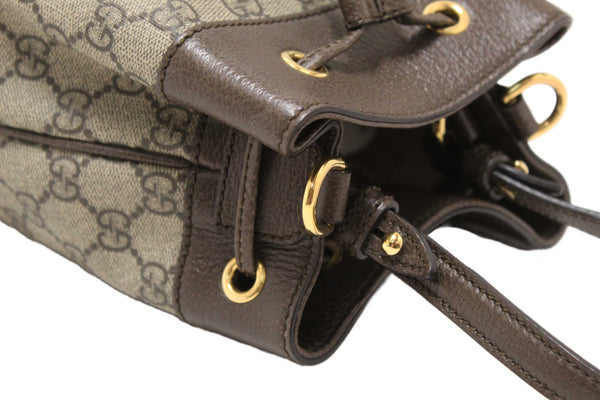 Gucci Brown Ophidia GG Supreme Small Bucket Bag 550621