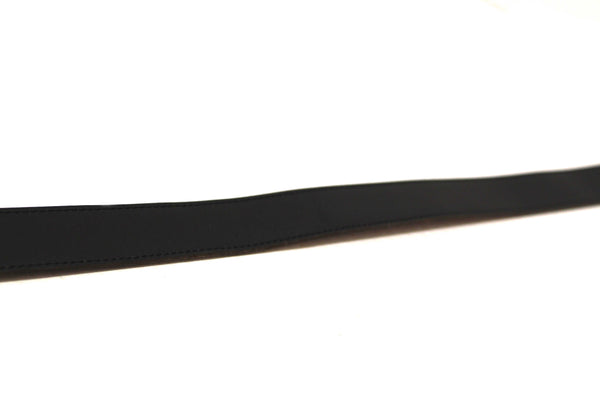 Hermes Black/Brown Leather H Belt Buckle Reversible Belt size 85