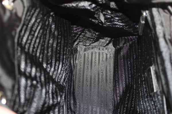 New Prada Black Nylon With Silver Hardware Backpack