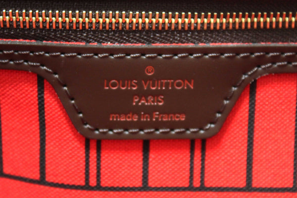Louis Vuitton Damier Ebene Canvas Neverfull PM Shoulder Tote Bag