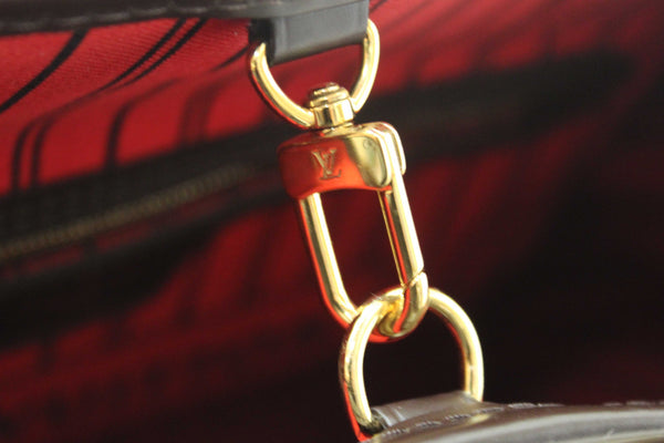Louis Vuitton Damier Ebene Canvas Neverfull PM Shoulder Tote Bag