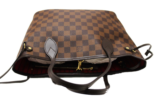 Louis Vuitton Damier Ebene Canvas Neverfull PM Shoulder Tote Bag