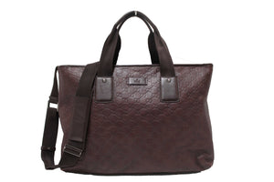 Gucci Brown GG Guccissima Leather Large Tote Bag 162913
