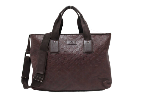 Gucci Brown GG Guccissima Leather Large Tote Bag 162913