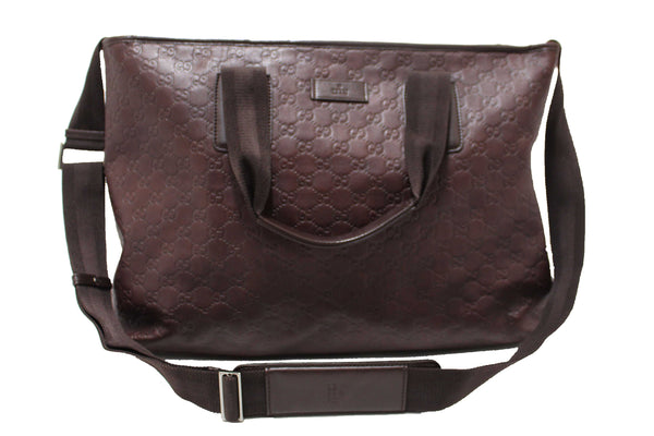 Gucci Brown GG Guccissima Leather Large Tote Bag 162913