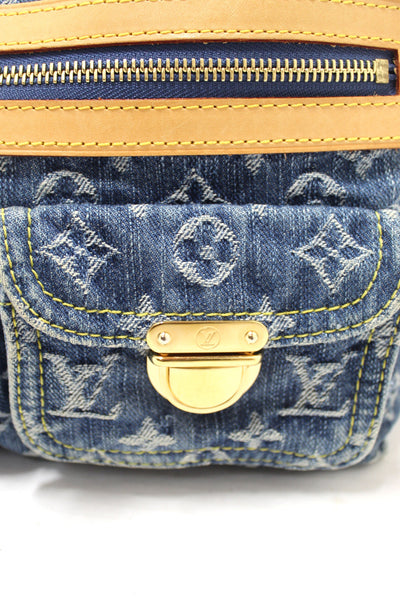 Louis Vuitton Blue Denim Monogram Baggy PM Shoulder Bag