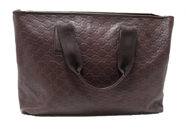 Gucci Brown GG Guccissima Leather Large Tote Bag 162913