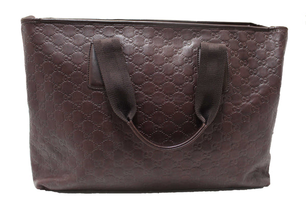 Gucci Brown GG Guccissima Leather Large Tote Bag 162913