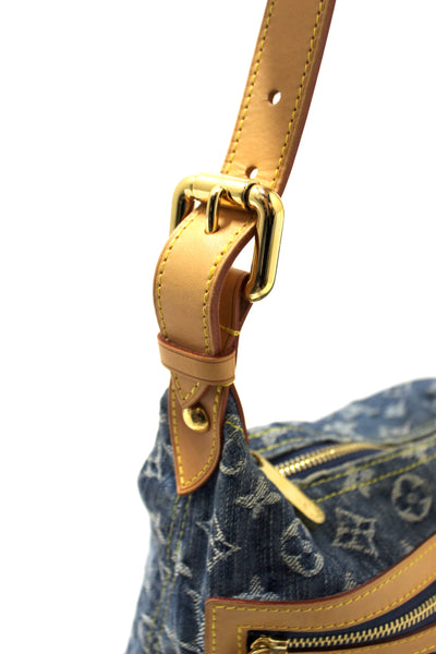 Louis Vuitton Blue Denim Monogram Baggy PM Shoulder Bag