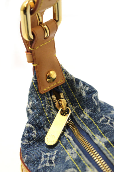 Louis Vuitton Blue Denim Monogram Baggy PM Shoulder Bag