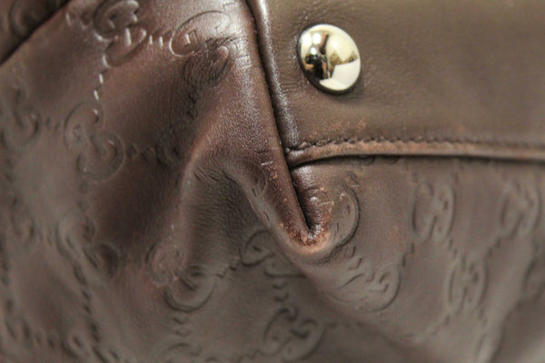 Gucci Brown GG Guccissima Leather Large Tote Bag 162913