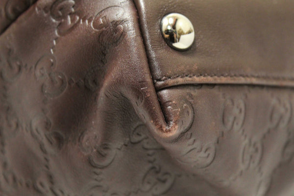 Gucci Brown GG Guccissima Leather Large Tote Bag 162913