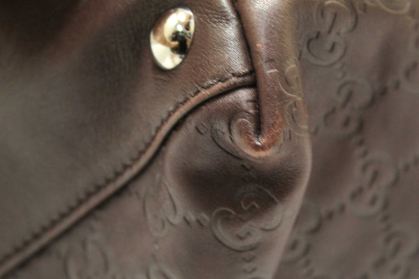 Gucci Brown GG Guccissima Leather Large Tote Bag 162913