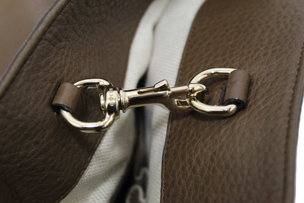 Gucci Brown Pebbled Calfskin Medium Soho Chain Shoulder Bag 308982