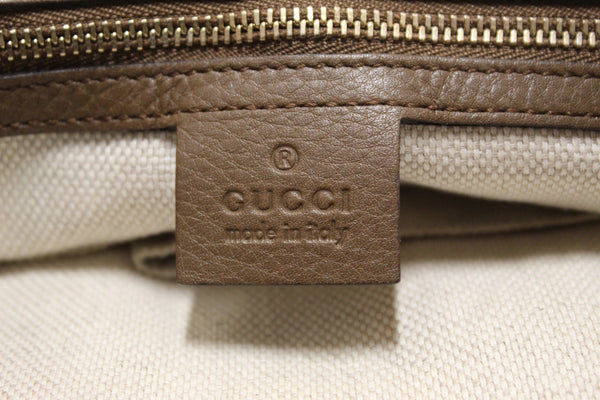 Gucci Brown Pebbled Calfskin Medium Soho Chain Shoulder Bag 308982