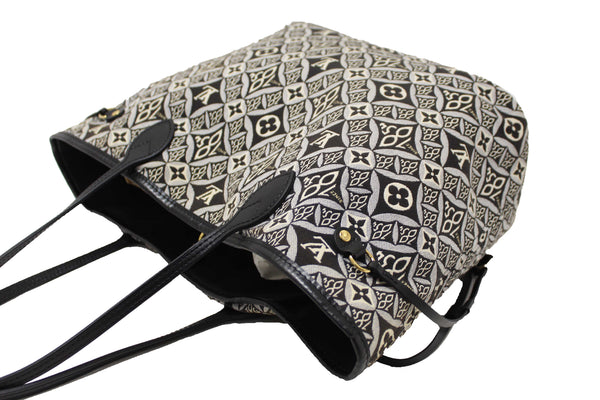 Louis Vuitton Grey Jacquard Since 1854 Neverfull MM Shoulder Tote Bag