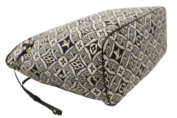 Louis Vuitton Grey Jacquard Since 1854 Neverfull MM Shoulder Tote Bag