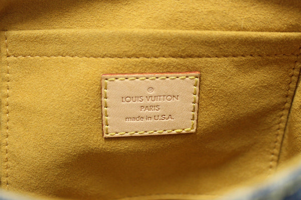 Louis Vuitton Monogram Blue Denim Mini Pleaty Bag