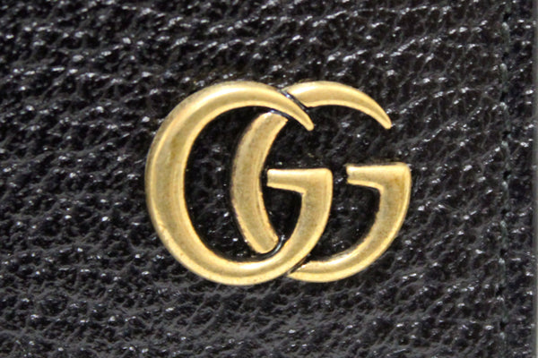 NEW Gucci GG Marmont Black Leather Card Case