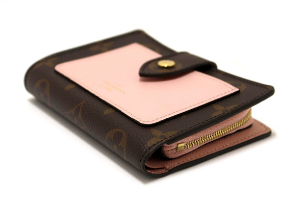 Louis Vuitton Classic Monogram Canvas with Rose Ballerine Leather Juliette Wallet