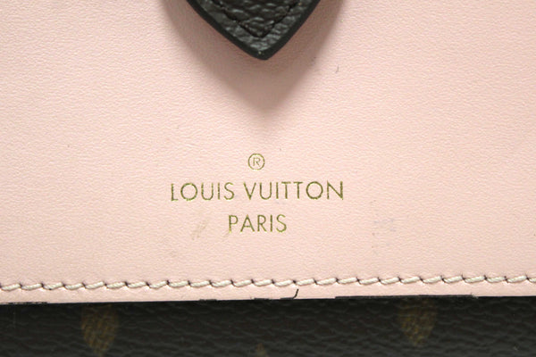 Louis Vuitton Classic Monogram Canvas with Rose Ballerine Leather Juliette Wallet