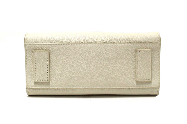 Yves Saint Laurent YSL White Leather Baby Sac De Jour Tote Handbag