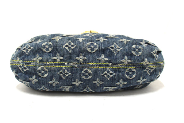 Louis Vuitton Monogram Blue Denim Mini Pleaty Bag